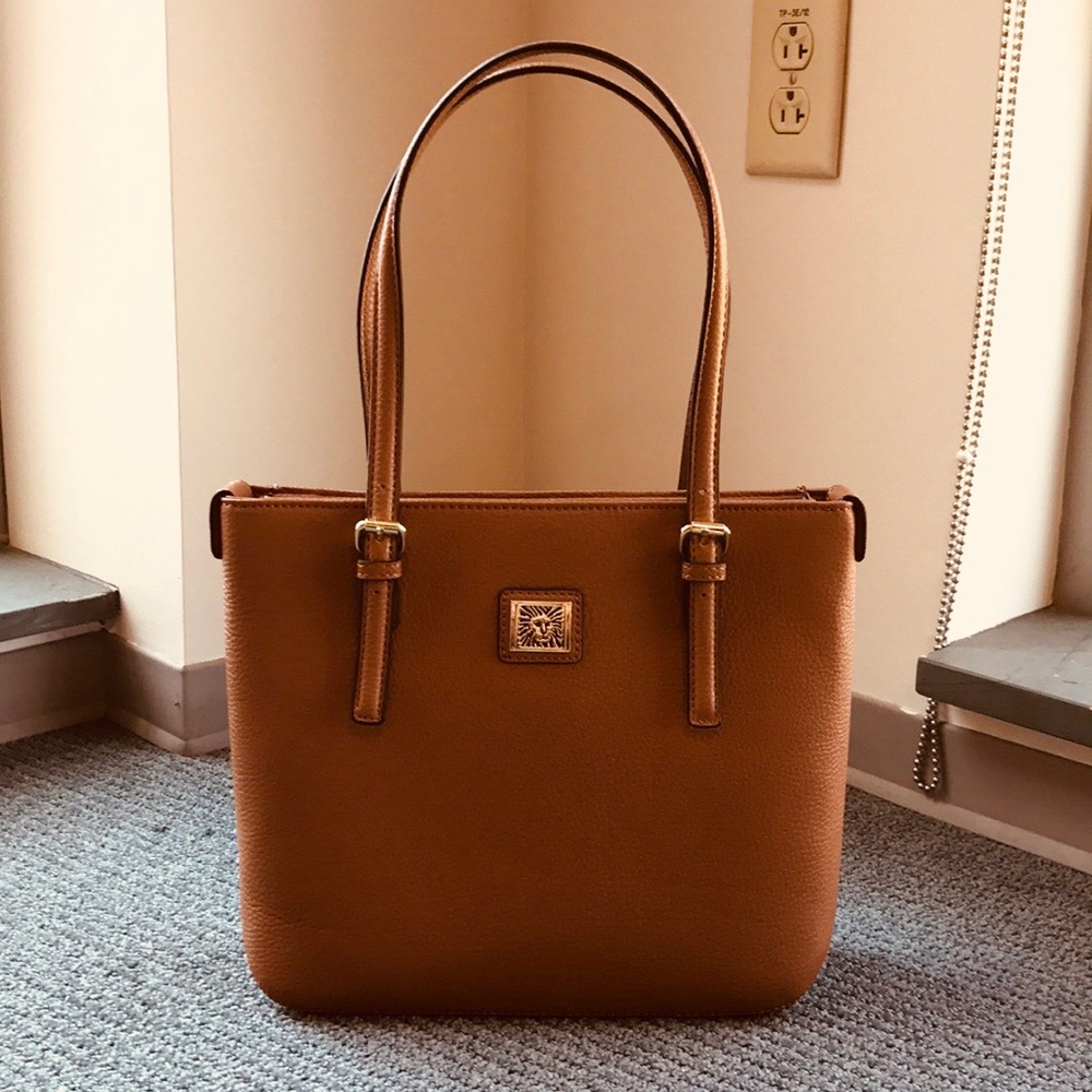 Tan handbag